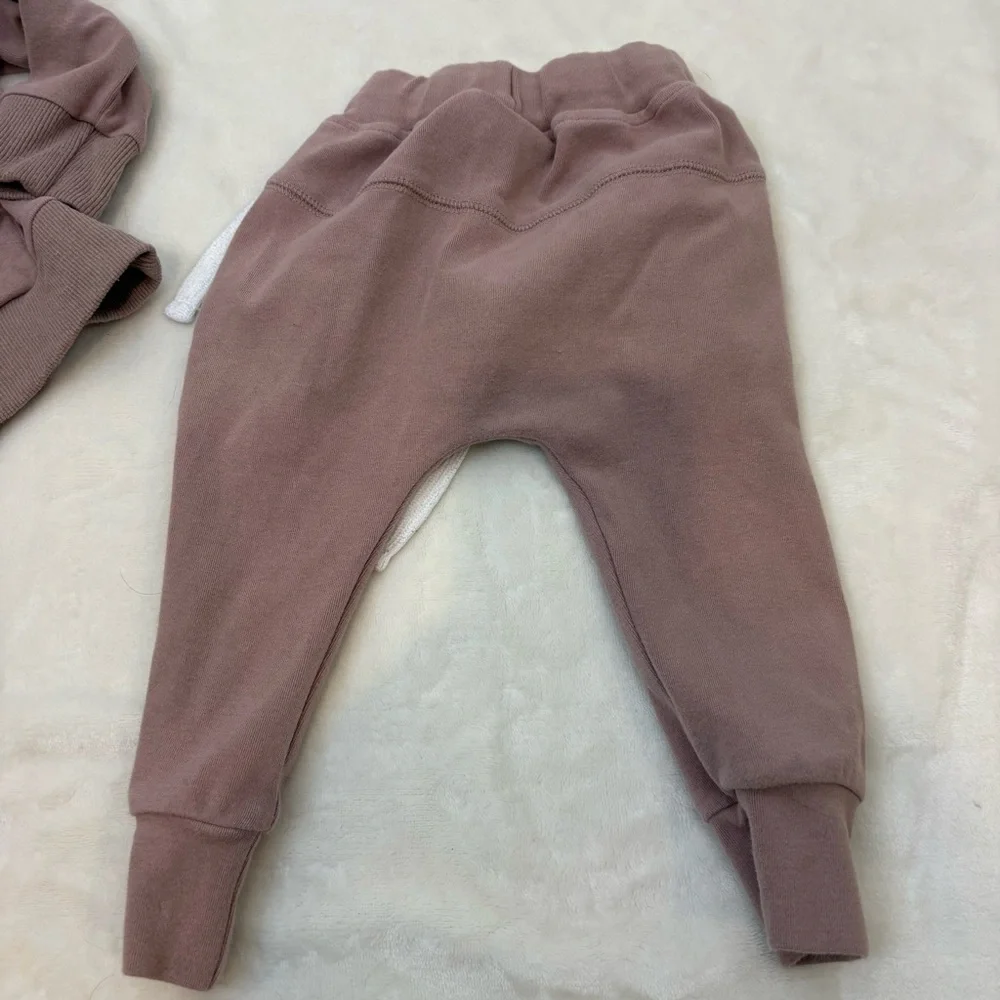 Little Bipsy Kids Mauve Sweatshirt and Jogger Set - Picture 5 of 6